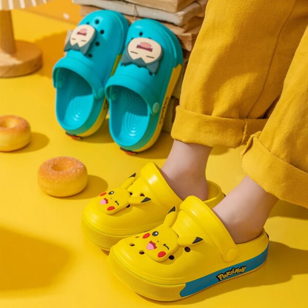crocs enfant  Chaussures de dessin animé Pokemon pour enfants, Pikachu, Jigglypuff