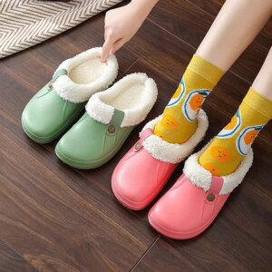 crocs enfant  pantoufles d'intérieur pour femmes, chaussures de jardin, souples et imperméables