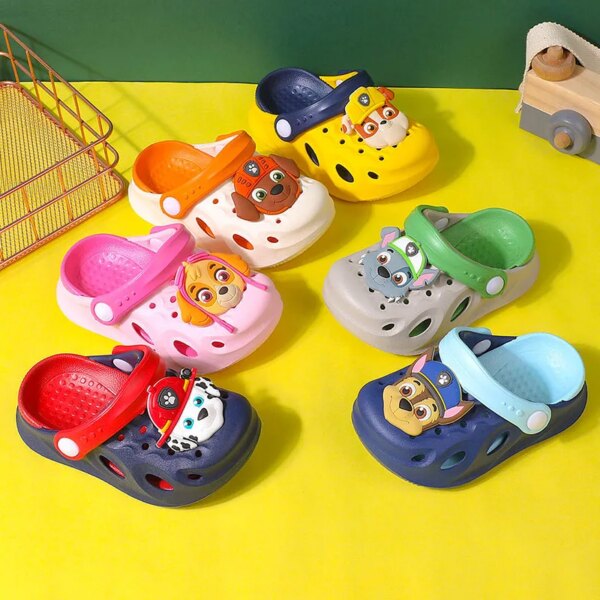 crocs enfant  Sandales Pat'Patrouille pour enfants, chaussures de diversification de l'eau