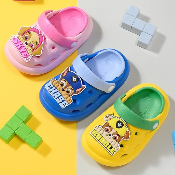 crocs enfant de dessin animé Paw Patrol pour enfants, pantoufles confortables, non ald