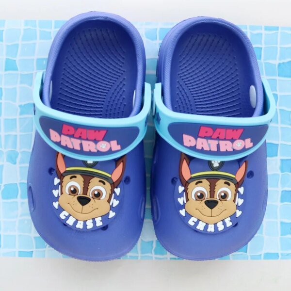 crocs enfant  Chaussures de plage Paw Patrol pour enfants, pantoufles de maison de dessin animé pour enfants