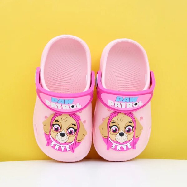 crocs enfant  Chaussures de plage Paw Patrol pour enfants, pantoufles de maison de dessin animé pour enfants