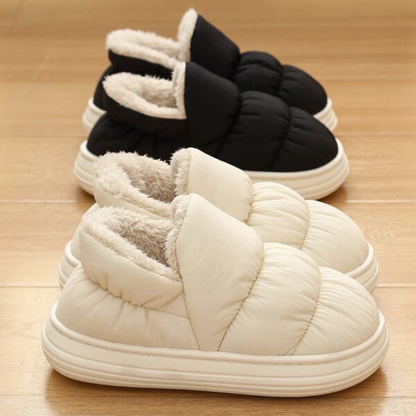 pantoufle femme en peluche pour hommes et femmes, Mules, Nik, Extérieur, Hiver, Maison, Chaud