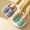 pantoufle femme chaudes pour femme, en coton, en peluche, antidérapantes, semelle épaisse