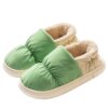 pantoufle femme chaudes pour femme, en coton, en peluche, antidérapantes, semelle épaisse