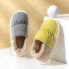 pantoufle femme chaudes pour femme, en coton, en peluche, antidérapantes, semelle épaisse
