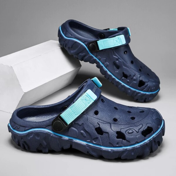 crocs Sabots légers en plastique pour hommes, sandales de travail de plage pour hommes, Everg