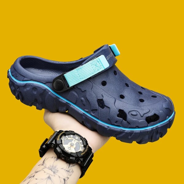 crocs Sabots légers en plastique pour hommes, sandales de travail de plage pour hommes, Everg