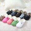 Crocs  en Peluche pour Homme et Femme, Sabots en Fourrure Douces