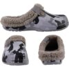 Crocs  en Peluche pour Homme et Femme, Sabots en Fourrure Douces