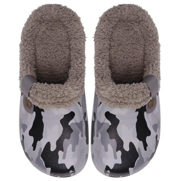 Crocs  en Peluche pour Homme et Femme, Sabots en Fourrure Douces