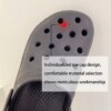 Crocs d'été pour hommes et femmes, chaussures à trous, pantoufles de plage pour hommes