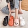 Crocs d'été pour hommes et femmes, chaussures à trous, pantoufles de plage pour hommes