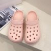 Crocs d'été pour hommes et femmes, chaussures à trous, pantoufles de plage pour hommes