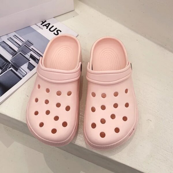 Crocs d'été pour hommes et femmes, chaussures à trous, pantoufles de plage pour hommes