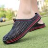 Crocs de Piscine Confortables pour Homme, Chaussures d'Extérieur d'Été, de Plage, Sabots de Jardin