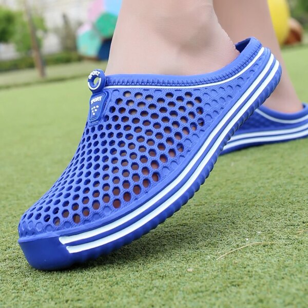 Crocs de Piscine Confortables pour Homme, Chaussures d'Extérieur d'Été, de Plage, Sabots de Jardin