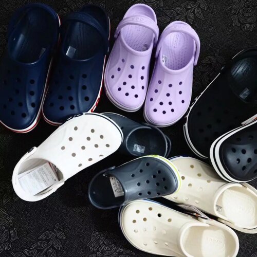 Crocs de luxe unisexes, mules, tongs, chaussures de jardin plates, sabots