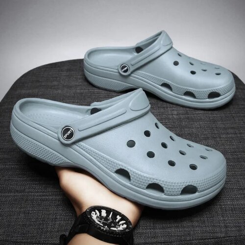 Crocs  pour hommes et femmes, chaussures de plage respirantes, tongs décontractées
