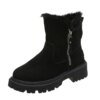 Bottes de neige femme en peluche à plateforme chaude 🥾