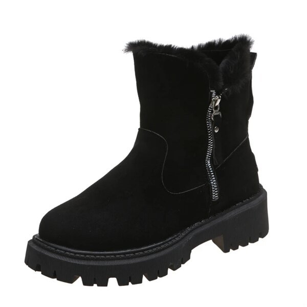 Bottes de neige femme en peluche à plateforme chaude 🥾