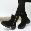 Bottes de neige femme en peluche à plateforme chaude 🥾