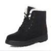 Bottes de neige courtes de style coréen pour femmes, chaussures d'hiver, fourrure