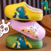 crocs enfant  Chaussons de dessin animé imperméables pour enfants, chaussures chaudes