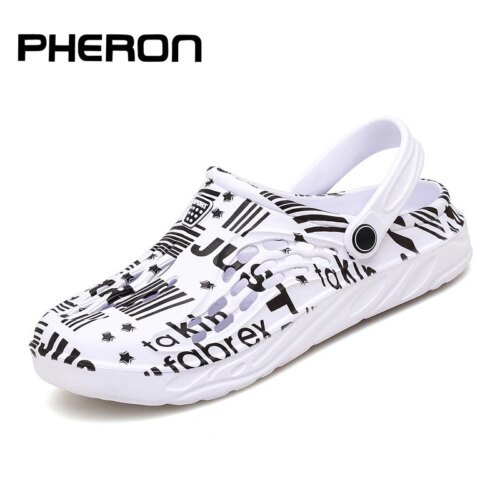 Crocs  respirantes pour hommes et femmes, pantoufles de maison en plein air, baskets décontractées à la mode
