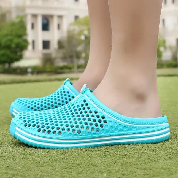 3456-a45105.jpg Crocs à sabots découpés pour hommes et femmes, chaussures à la mode