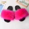 pantoufle femme d'Été en Fausse Fourrure pour Femme, Sandales Moelleuses, Chaussures d'Niket d'Extérieur, Tongs à Fourrure