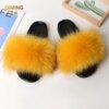 pantoufle femme d'Été en Fausse Fourrure pour Femme, Sandales Moelleuses, Chaussures d'Niket d'Extérieur, Tongs à Fourrure