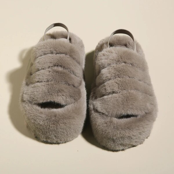 pantoufle femme d'intérieur en peluche pour femmes, toboggans non alds, pantoufles chaudes