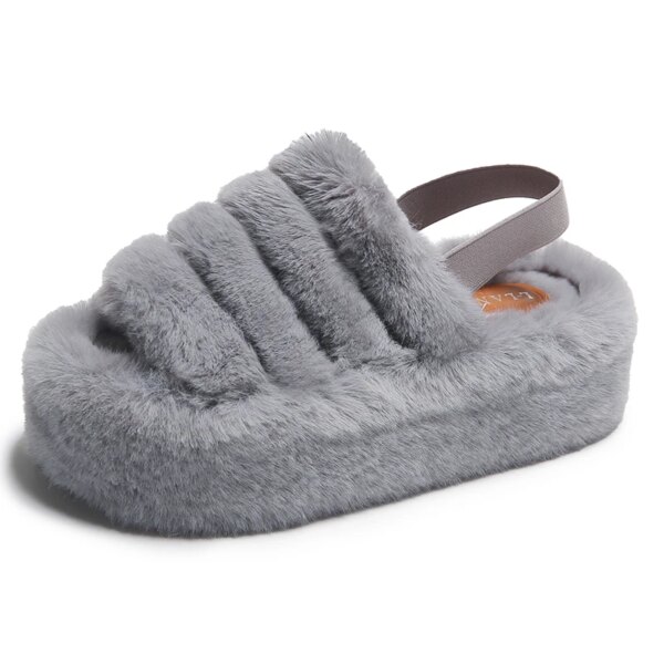 pantoufle femme d'intérieur en peluche pour femmes, toboggans non alds, pantoufles chaudes