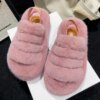 pantoufle femme d'intérieur en peluche pour femmes, toboggans non alds, pantoufles chaudes