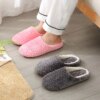 pantoufle femme d'intérieur en peluche pour femmes, chaussures de maison épaisses et chaudes