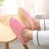 pantoufle femme d'intérieur en peluche pour femmes, chaussures de maison épaisses et chaudes