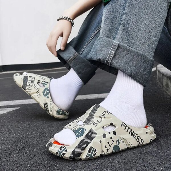 Pantoufles de plage souples pour hommes, chaussures camsalomon décontractées