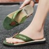 Tongs de plage décontractées pour hommes, pantoufles d'extérieur, pantoufles de mode respirantes