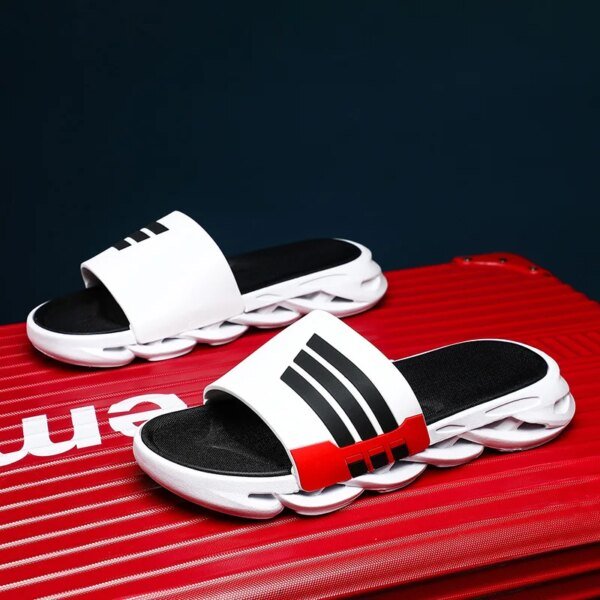 Tongs souples non aldes pour hommes, muettes, diapositives de plage de luxe