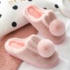 pantoufle femme de maison imperméables pour hommes et femmes, chaussures en fourrure