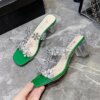 Sandales à biscuits à bande élastique pour femmes, chaussures à talons élégants, style coréen