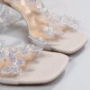 Sandales à biscuits à bande élastique pour femmes, chaussures à talons élégants, style coréen