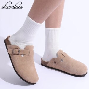 pantoufle femme de sabots Boston pour femmes et hommes, sandales de pied en liège