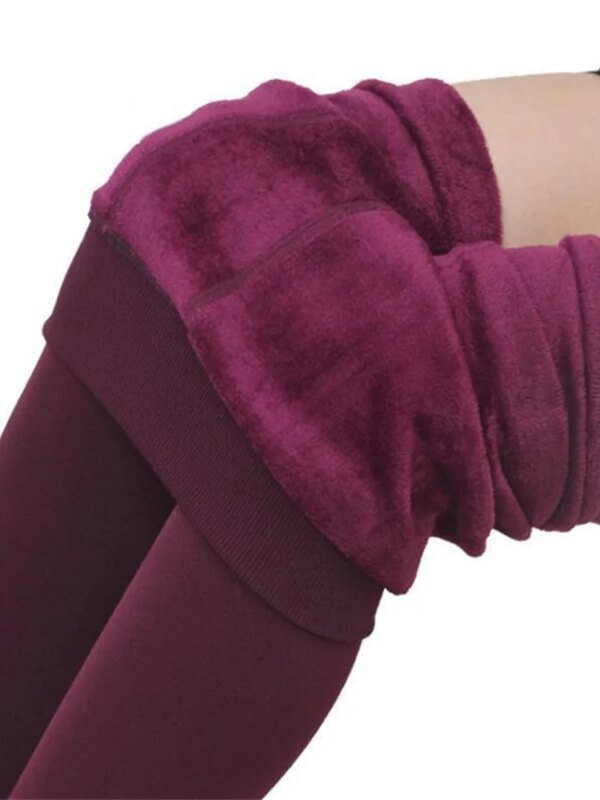 Leggings décontractés en velours Ogo pour femmes, pantalons skinny pour dame