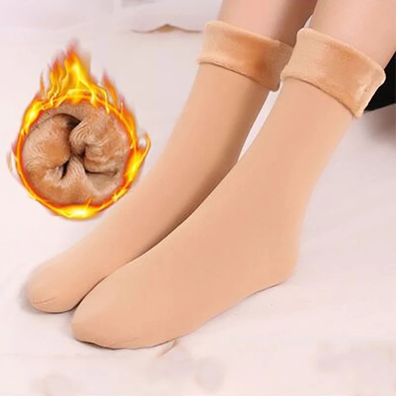 Skin fleece socks