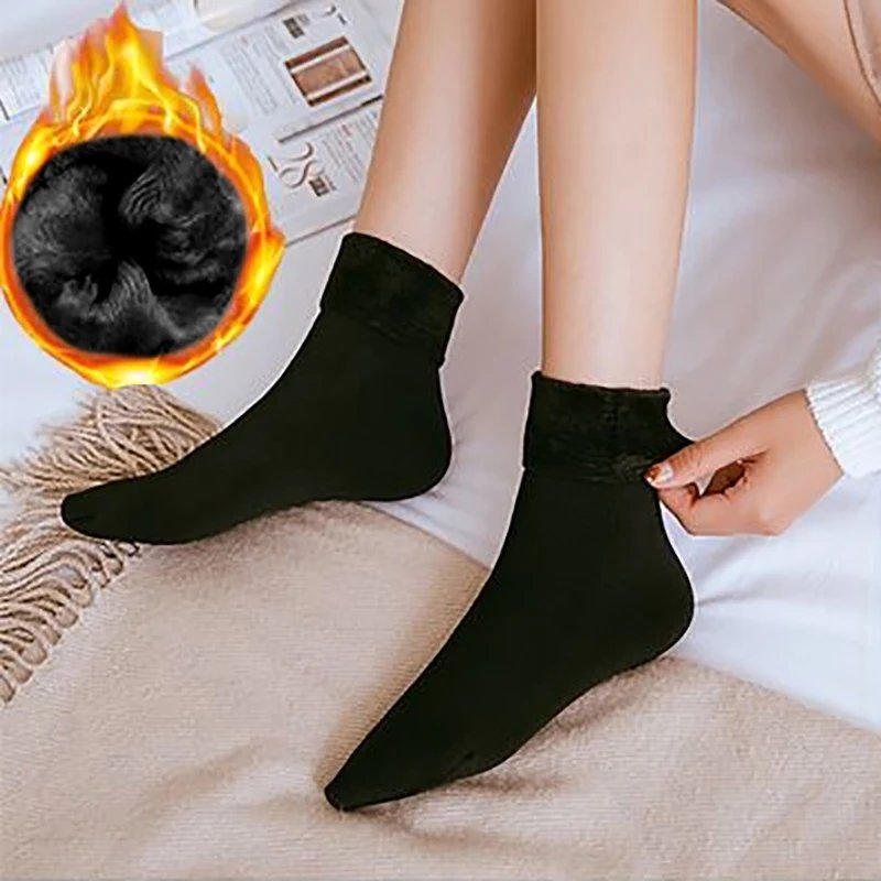 Black fleece socks