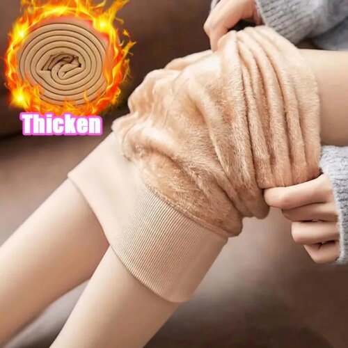 collant polaire Thermiques en Velours pour Femme, Sexy, Chauds, Solides, Slim