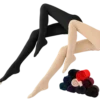 Collant polaire thermique en velours pour femme – Effet slim