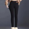 Legging en velours taille haute pour femme, pantalon extensible, confortable, garde au chaud
